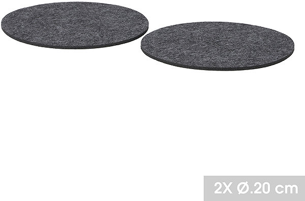 Pot mat DOCHTMANN Pot mat felt 2 pcs, diameter 20 cm .