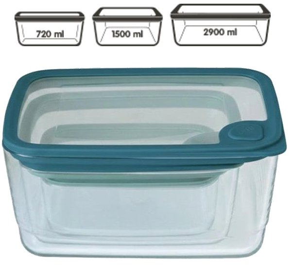 Auflaufform Pebbly PKV-091 Glas-Auflaufformen-Set, 3-tlg. ...