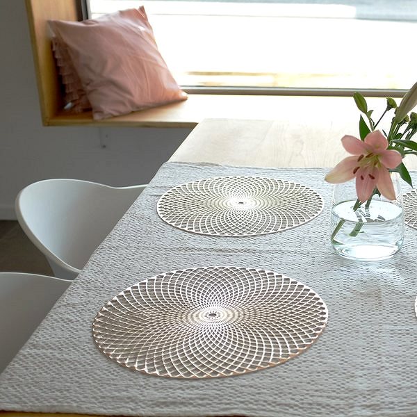 Prostírání Zeller Prostírání Mandala kulaté plastové zlaté, průměr 38 cm ...