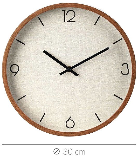 Wall Clock Home Styling Collection Wall Clock, minimalist dial, diameter 30 cm ...