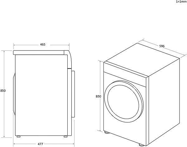 Clothes Dryer HOOVER ND4 H7A2TCBEX-S H-DRY 500 SLIM ...
