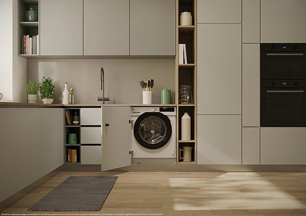 Built-in Washing Machine HOOVER BH4S69M6DB9J-S H-WASH 400 ...