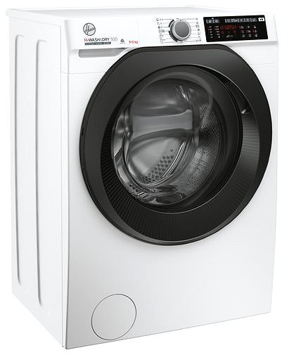 Washer Dryer HOOVER HD 495AMBB/1-S Lateral view