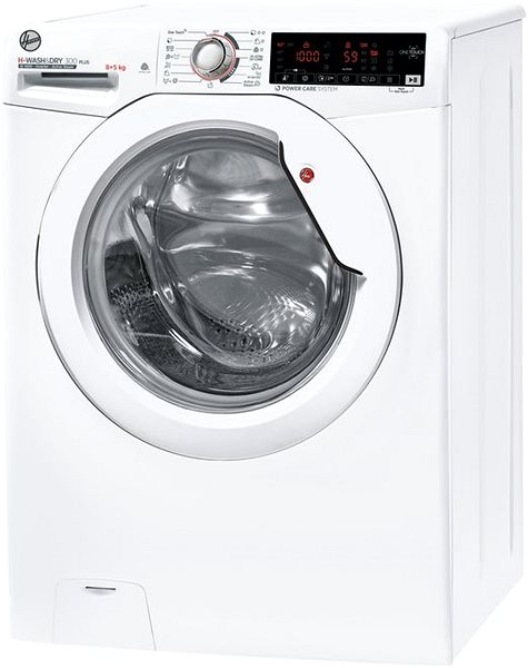 Washer Dryer HOOVER H3DS 485TAME/1-S Lateral view