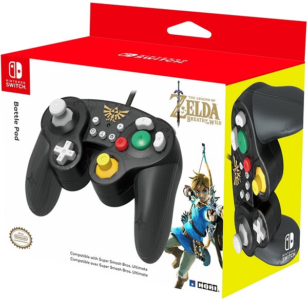 Kontroller HORI GameCube Style BattlePad - Zelda - Nintendo switch ...