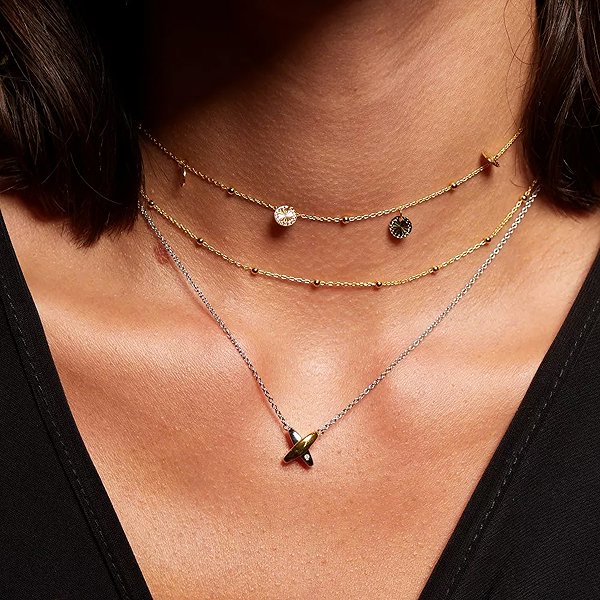HOT DIAMONDS Coupled DN225 Necklace (Ag 925/1000; 3.75g).