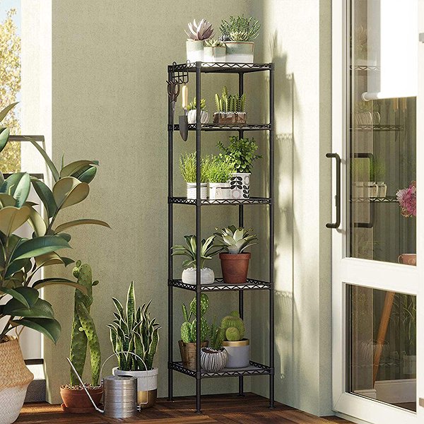 Shelving Unit Houseland Getta, black ...