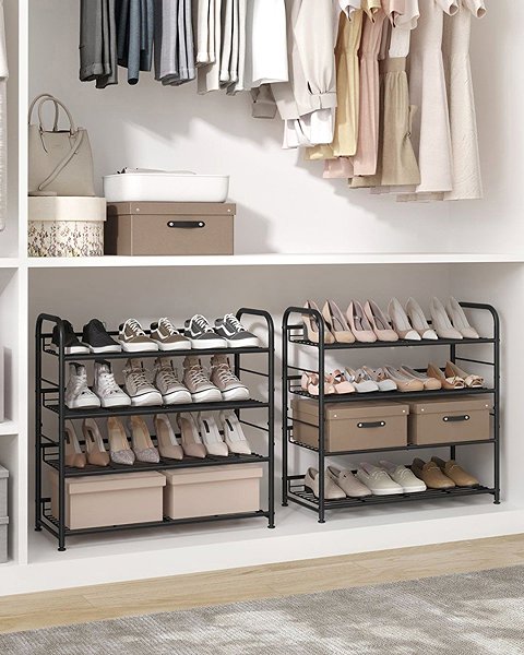 Shoe Rack Songmics Shoe rack Notasewra black ...