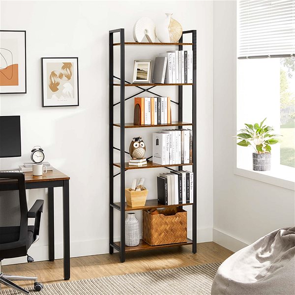 Shelving Unit Songmics Vasagle Luna shelving unit brown/black ...