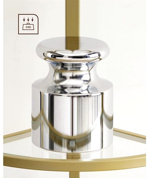 Shelf Houseland Corner shelf Vasagle Darby gold ...
