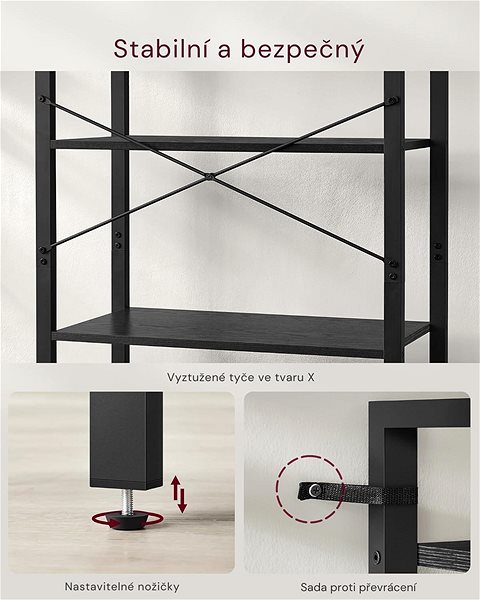 Shelving Unit Songmics Vasagle Luna shelving unit black ...