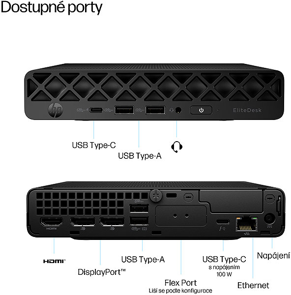 Mini PC HP EliteDesk 8 G1i Black ...