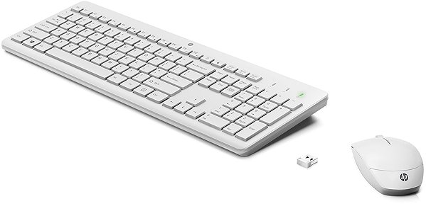 Keyboard and Mouse Set HP 230 Wireless Mouse Keyboard White - DE ...
