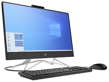 All In One PC HP 24-df0000nc Black Lateral view