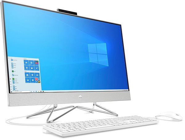 All In One PC HP 27-cb0001nc White Lateral view