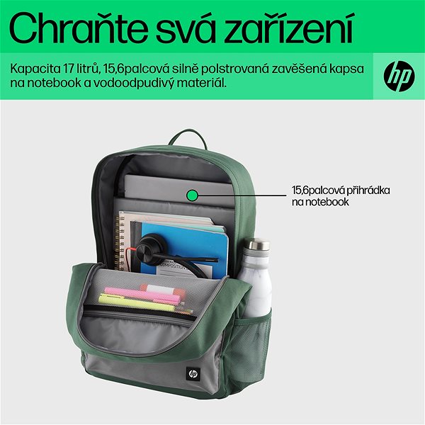 Laptop-Rucksack HP Campus Green Backpack 15.6
