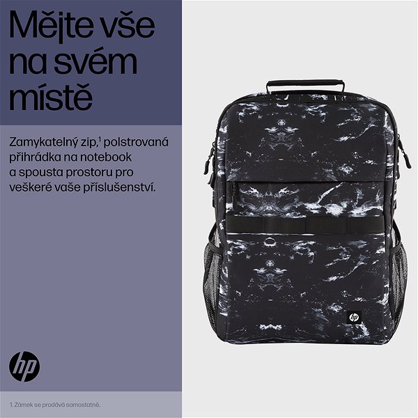 Laptop hátizsák HP Campus XL Marble Stone Backpack 16.1
