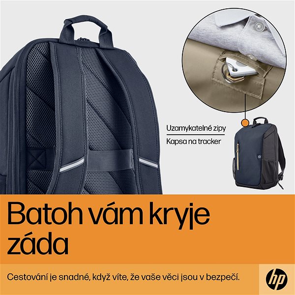 Batoh na notebook HP Travel 18l Laptop Backpack Iron Grey 15.6