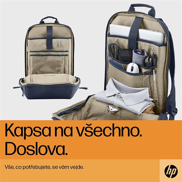 Laptop hátizsák HP Travel 18l Laptop Backpack Blue Night 15,6