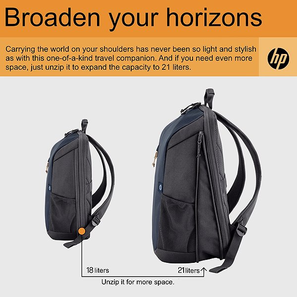 Laptop Backpack HP Travel 18l Laptop Backpack Blue Night 15.6
