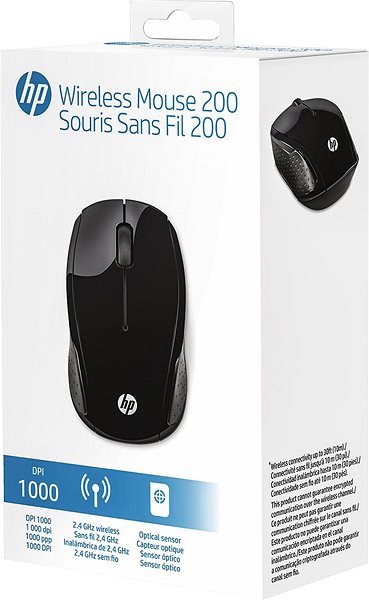 Egér HP Wireless Mouse 200 Csomagolás/doboz