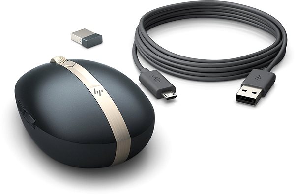 Egér HP Spectre Rechargeable Mouse 700 Poseidon Blue Csatlakozási lehetőségek (portok)