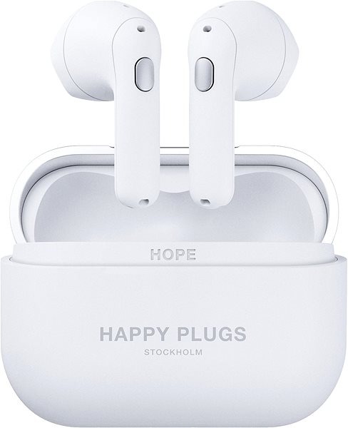 Wireless Headphones Happy Plugs Hope White Screen