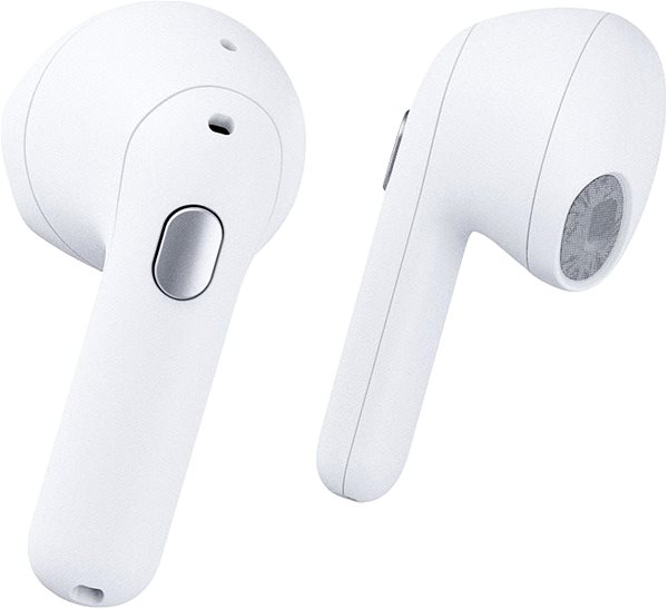 Wireless Headphones Happy Plugs Hope White Lateral view