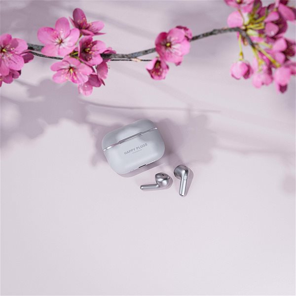 Wireless Headphones Happy Plugs Hope Silver Lifestyle