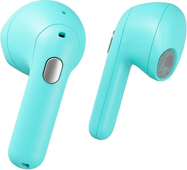 Wireless Headphones Happy Plugs Hope Turquoise Lateral view