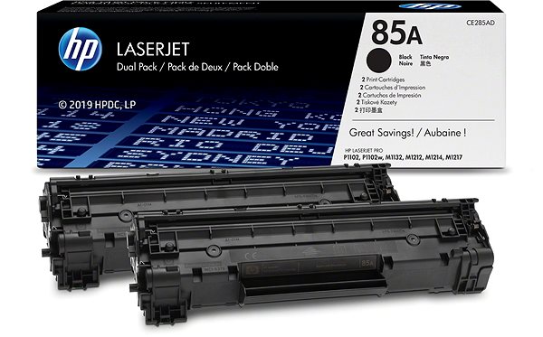 Toner HP CE285AD HP TONER CARTRIDGE 85A BLACK HP 85A DUAL PACK ...