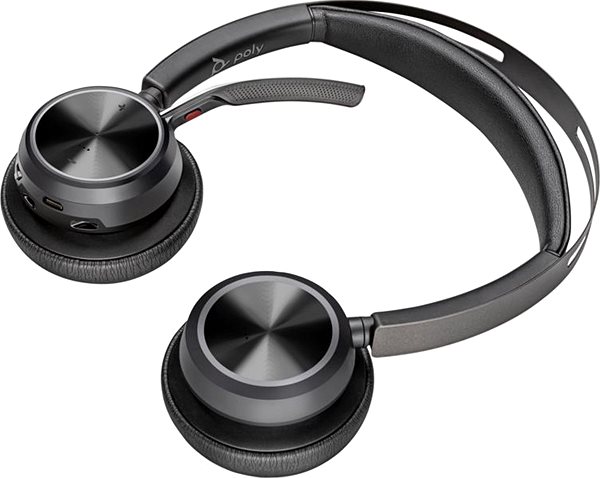 HP Poly Voyager Focus 2 USB-C Wireless Headset with Microsoft Teams Certification .