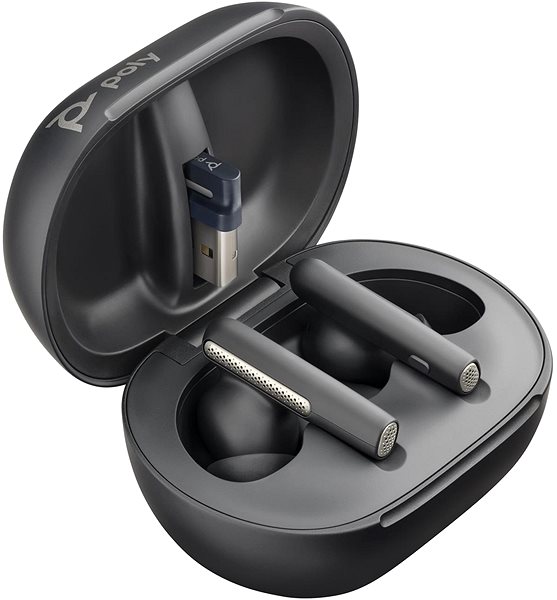 Kabellose Kopfhörer HP Poly Voyager Free 60+ UC USB-A Black ...