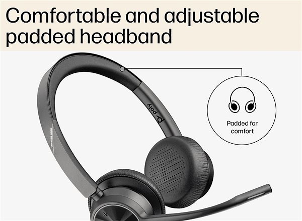 HP Poly VOY 4320 USB-A HS+BT700 Wireless Headphones .