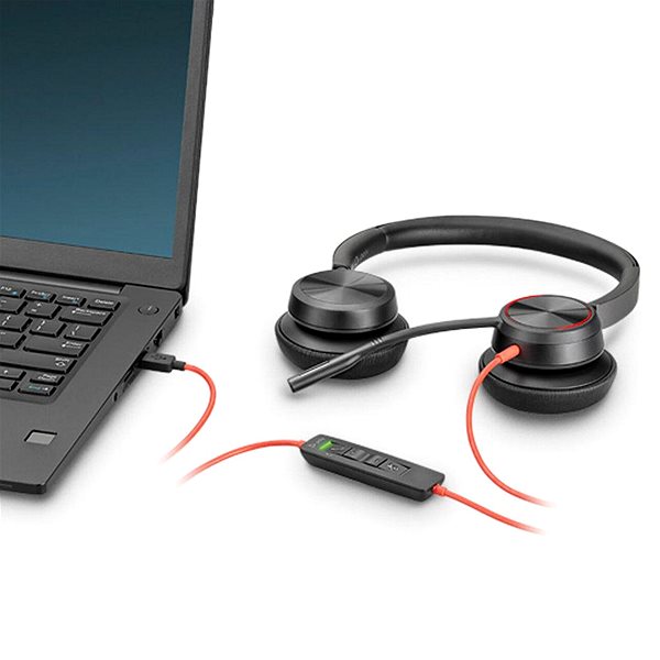 HP Poly Blackwire 8225 USB-C Headphones .