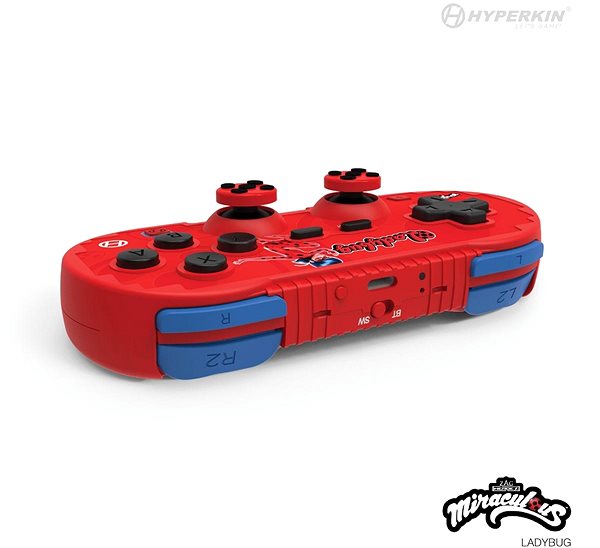 Gamepad Hyperkin Pixel Art Miraculous Bluetooth Controller for Nintendo Switch/PC/Mac/Android (Ladybug) ...