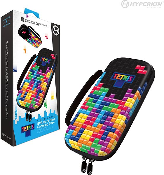 Nintendo Switch-Hülle Hyperkin Tetris EVA Hartschalenkoffer für Nintendo Switch/Switch OLED/Switch Lite (Tetrimino ...