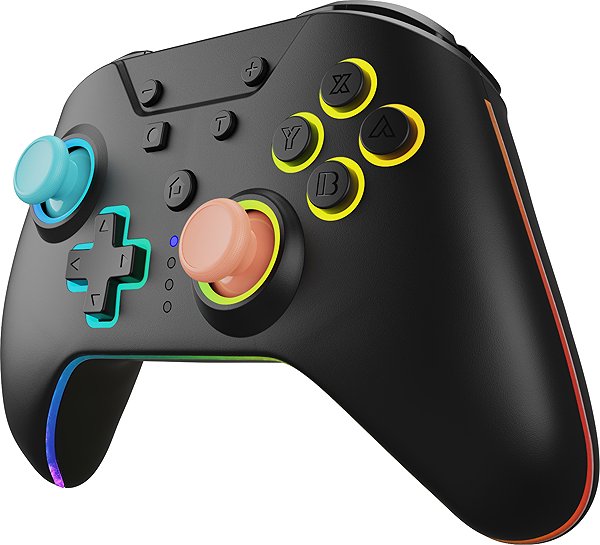 Gamepad Armor3 NuRival Wireless Hall Effect Stick Game Controller For Switch 2/OLED/Switch (Blue/Orange) ...
