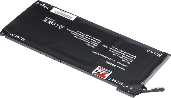 Laptop akkumulátor T6 Power HP HSTNN-DB9F kompatibilis, Li-Poly, 5676 mAh (66 Wh), 11,55 V ...