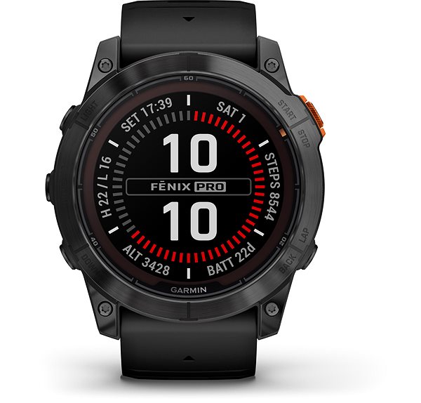 Smart Watch Garmin Fenix 7X Pro Solar Gray/Black Band ...