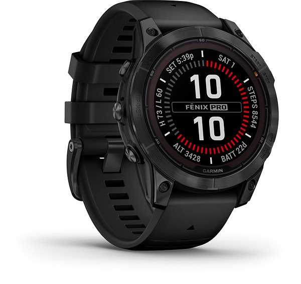 Smart Watch Garmin Fenix 7 Pro Solar Gray/Black Band ...