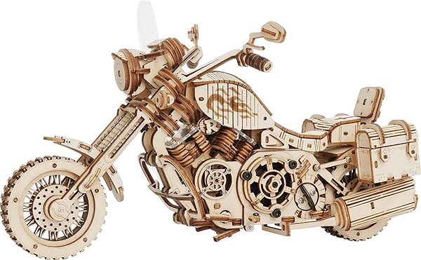 3D puzzle ROBOTIME Rokr 3D dřevěné puzzle Cruiser Motorcycle 420 dílků ...