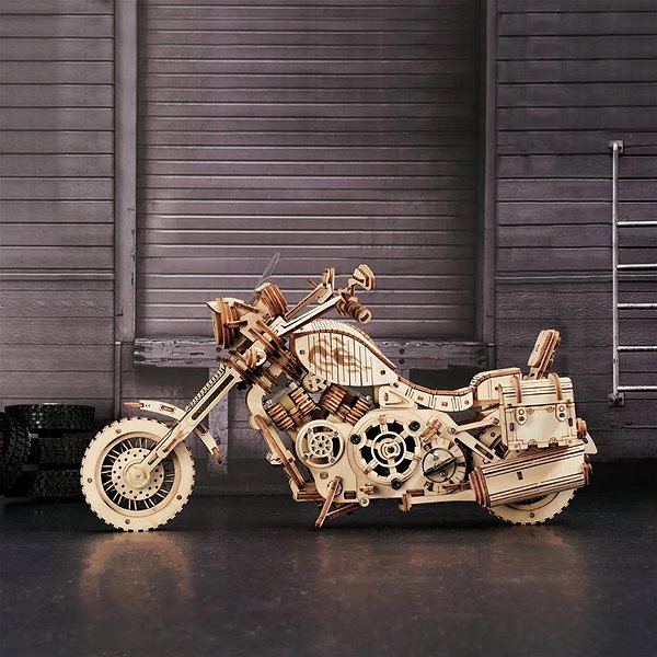 3D puzzle ROBOTIME Rokr 3D dřevěné puzzle Cruiser Motorcycle 420 dílků ...
