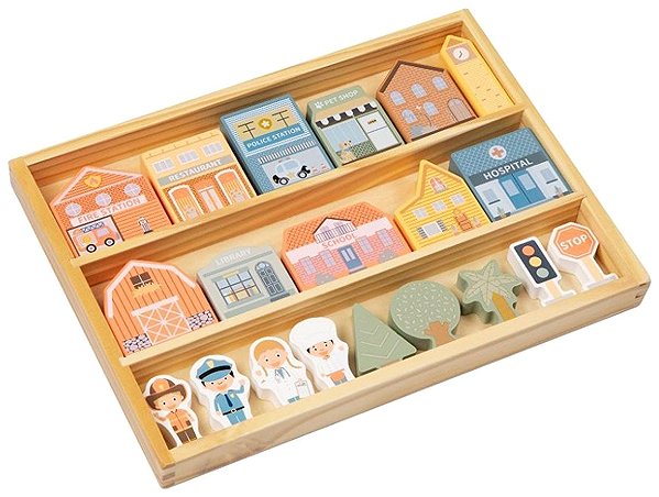 Wooden cubes eliNeli Wooden cubes city .