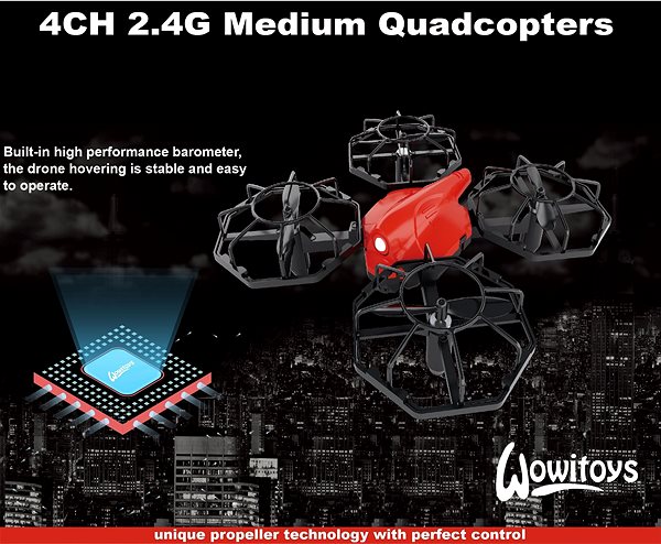 Drone Wowitoys Space Racer 2 Red Features/technology