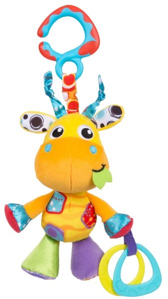 Hračka na kočík Playgro Závesná žirafa s hryzadlami ...