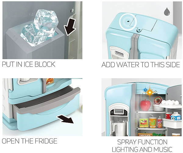 WIKY Fridge with effects 26cm toy appliance.