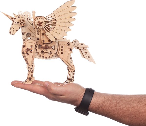 Bausatz Mr. Playwood 3D Mecanical Unicorn Klein Lifestyle