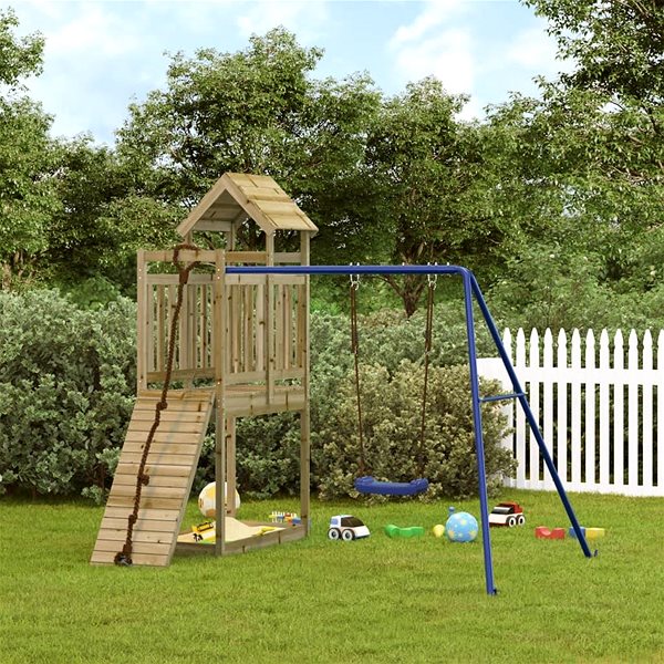Dětské hřiště Shumee Dětské hřiště na zahradu 243 × 186 × 214 cm, impregnované borové dřevo ...
