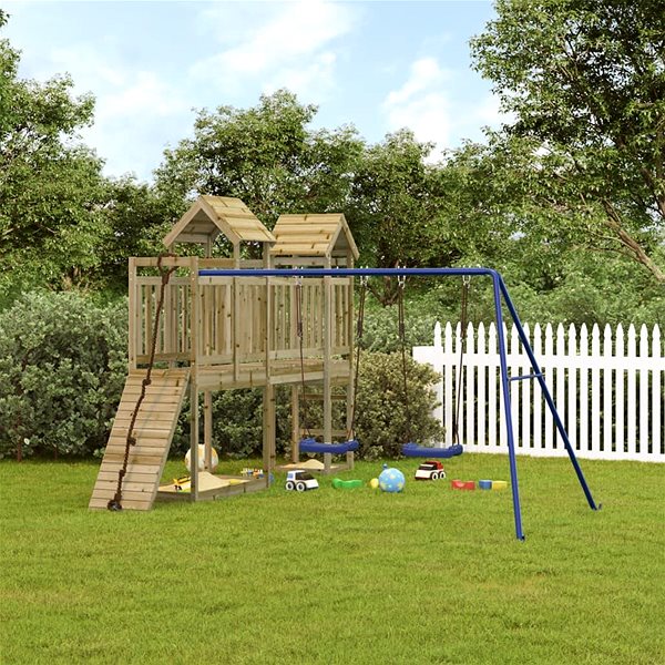 Dětské hřiště Shumee Dětské hřiště na zahradu 314 × 339 × 214 cm, impregnované borové dřevo ...